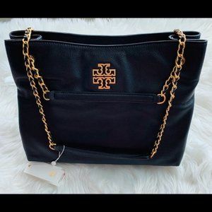 NWT Authentic Tory Burch Britten Triple Tote